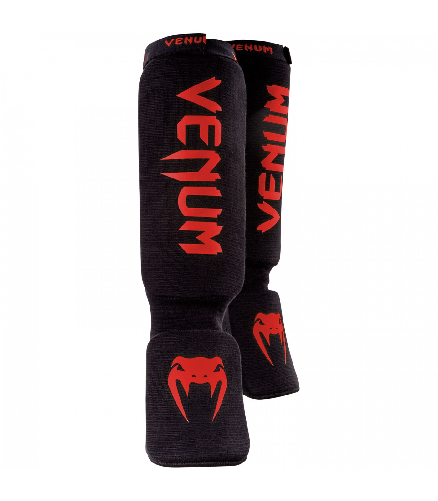 Протектори за крака - Venum Kontact Shinguards - Black/Red​